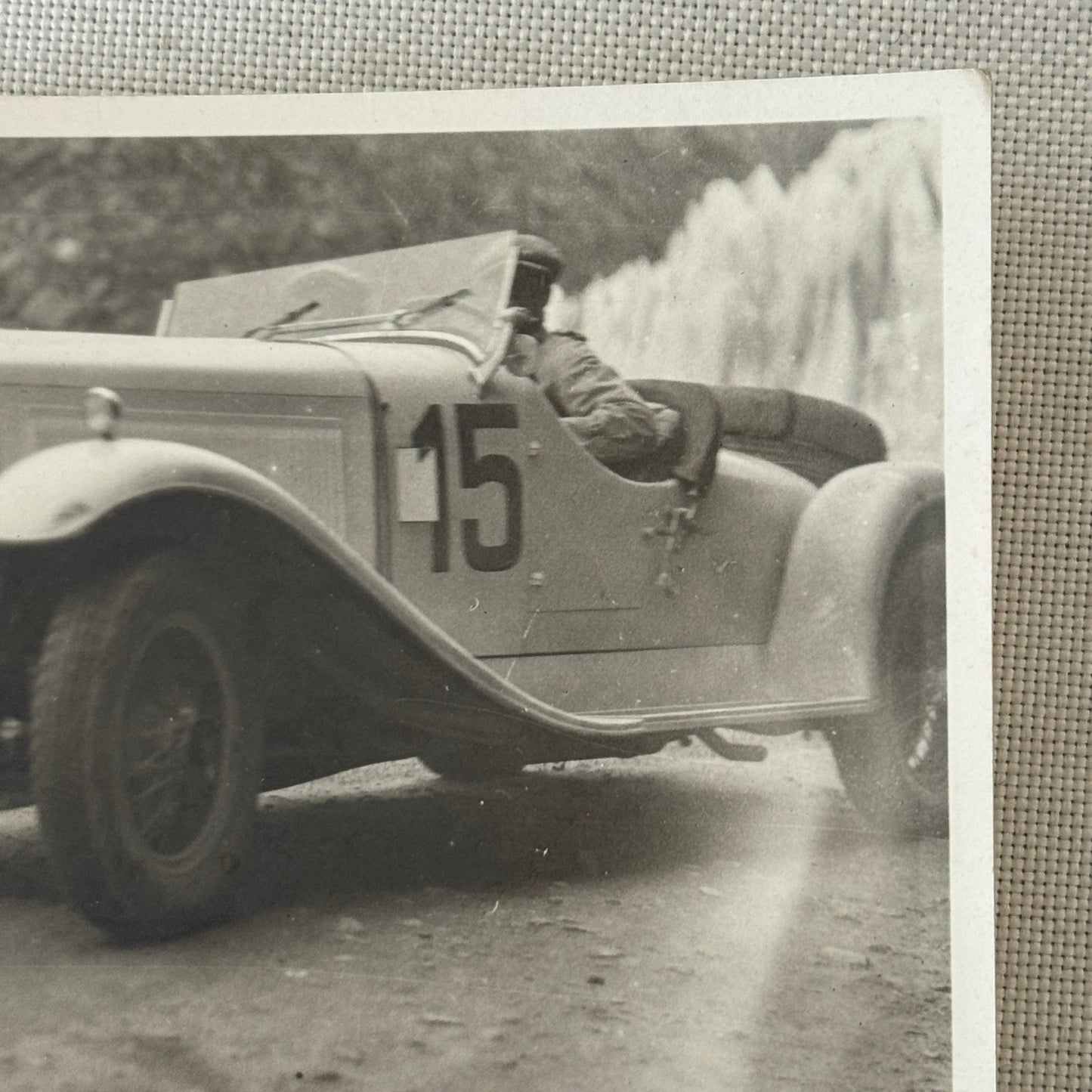Vintage Photograph Photo Print Early Racing Car Race Motorsports
