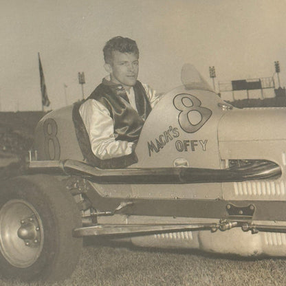 Vintage Midget Racing Car Photo Photograph Print Motorsport Mack's Offy