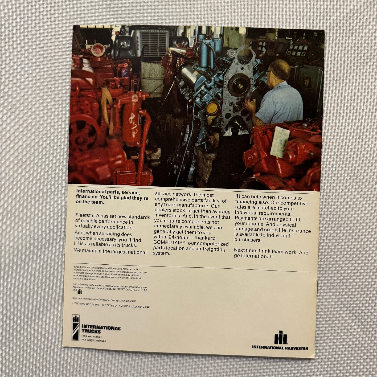 International Fleetstar A Truck Sales Brochure Catalog