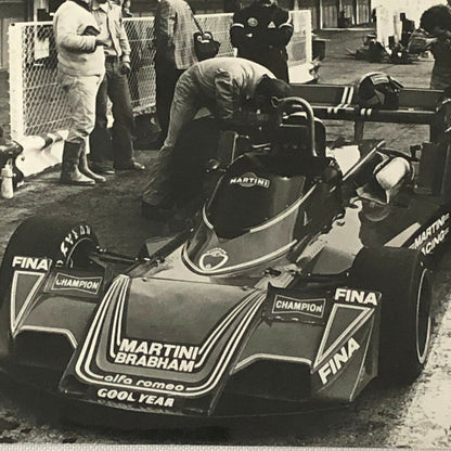 Vintage 1976 Brabham Martini Alfa Romeo BT 45 Racing Car Photo Photograph 