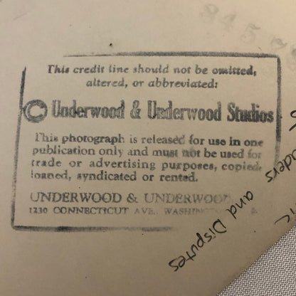Press Photo Photograph Actors Union Leader Underwood & Underwood 1930s
