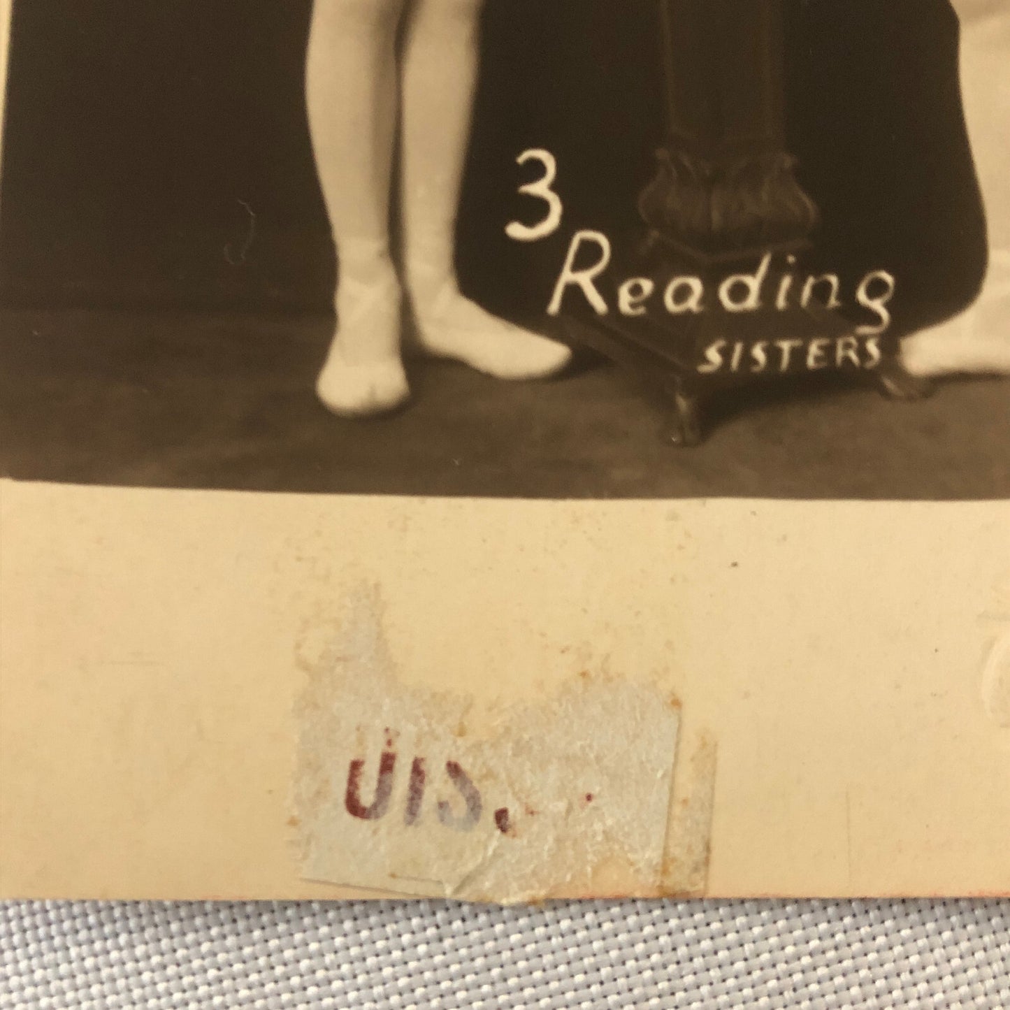 Circus Performers in Costume Real Photo Postcard Post Card RPPC Reading Sisters