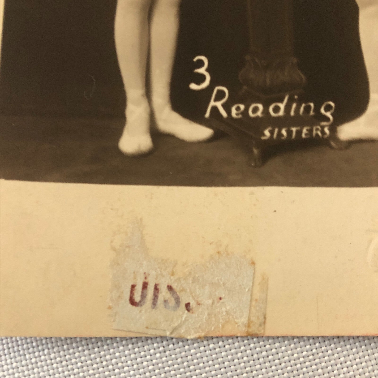 Circus Performers in Costume Real Photo Postcard Post Card RPPC Reading Sisters