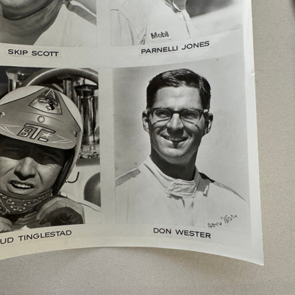 Vintage Racing Driver Photo Skip Scott Don Wester Parnelli Jones Bud Tinglestad