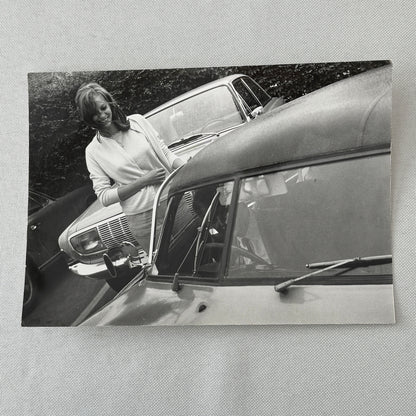 Beautiful Woman with Cars Vintage Photo Photograph Print Germany