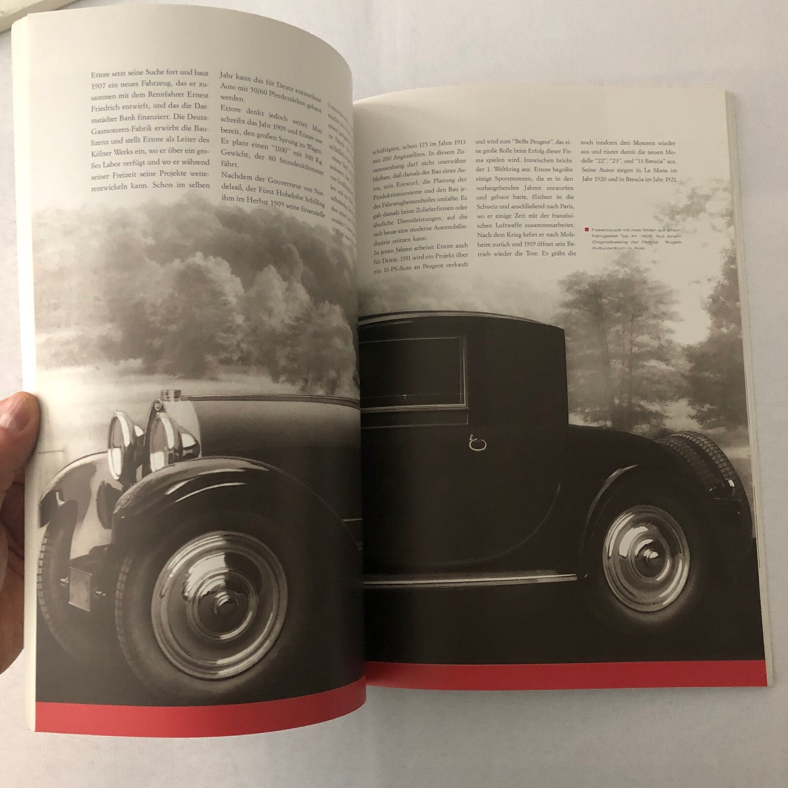 1990 Bugatti Car Book Magazine Journal German Text Vintage Cars +