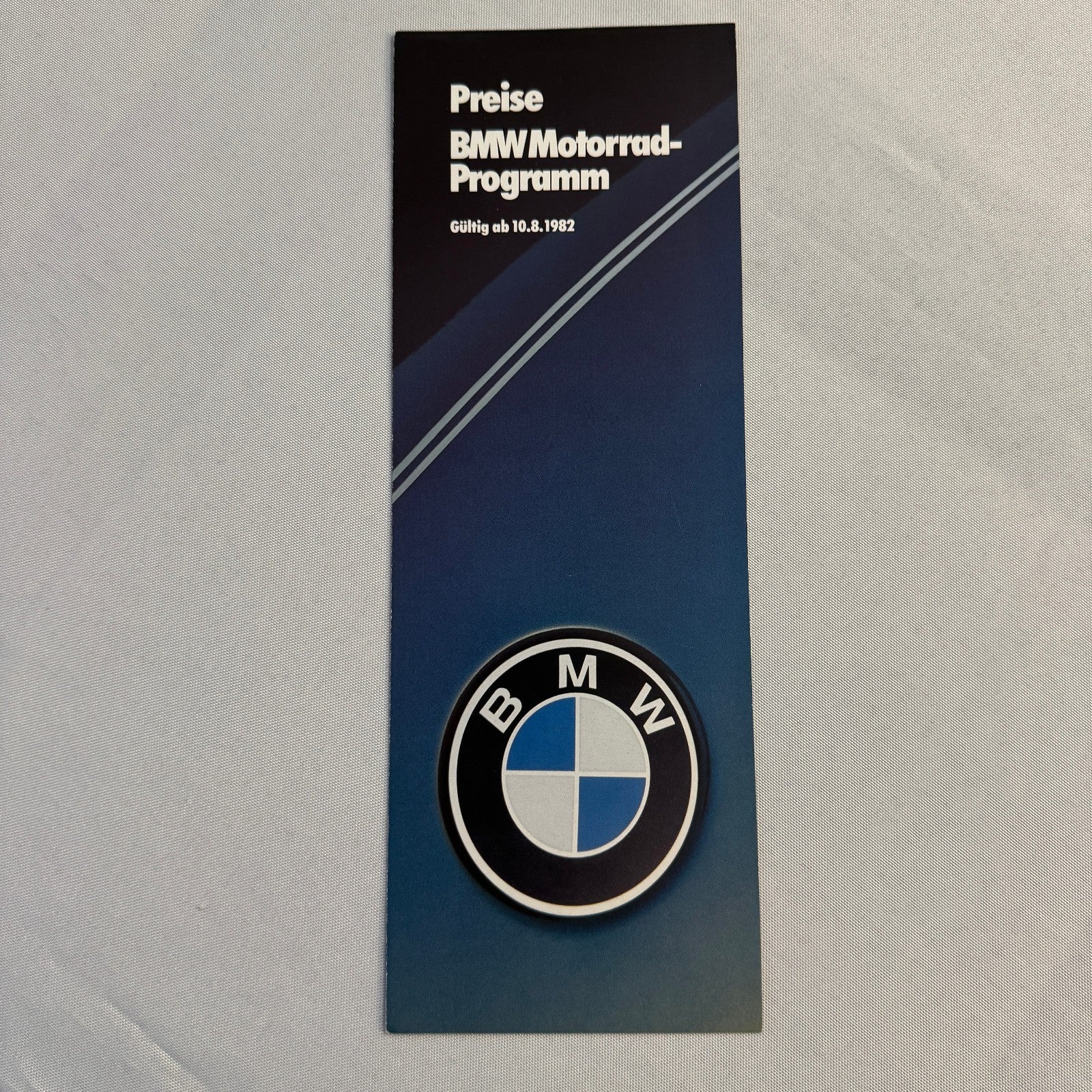 1982 BMW Motorcycle Bike Options Sales Brochure R45 R65 R80 R100 RT CS GERMAN
