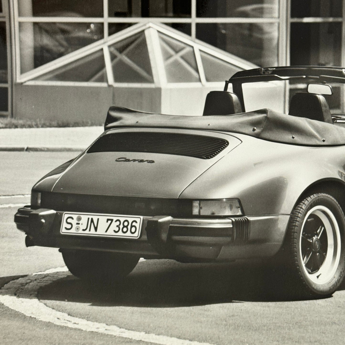 1988 Porsche 911 Carrera Cabriolet Convertible Factory Press Photo Photograph