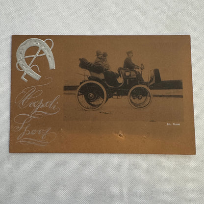 Vintage Car Automobile Real Photo Postcard Postcard RPPC Italian
