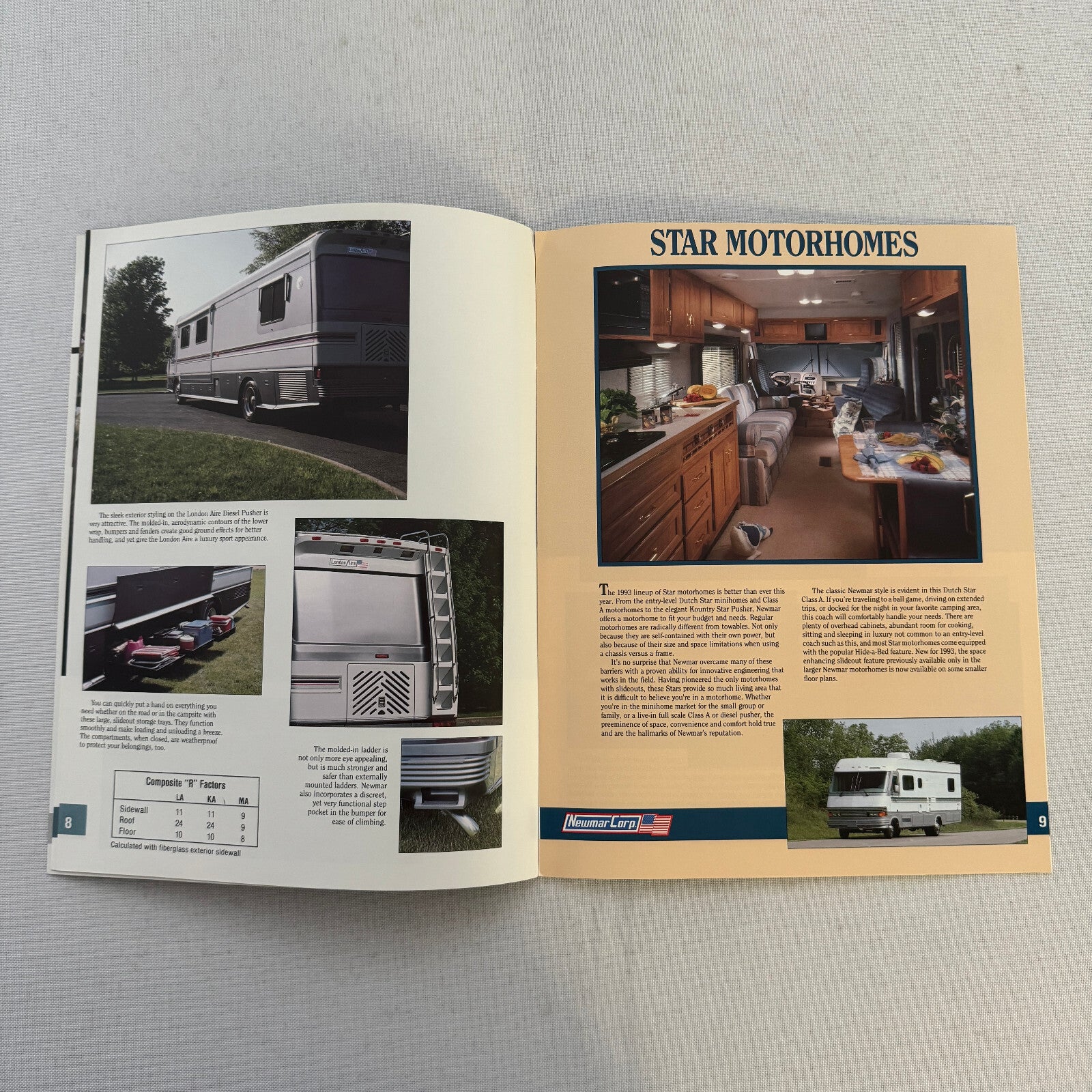 1993 Newmar Kountry Style RV Sales Brochure Catalog London Aire Mountain Aire +