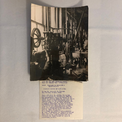 Press Photo Photograph Shoe Factory Machinery Underwood & Underwood