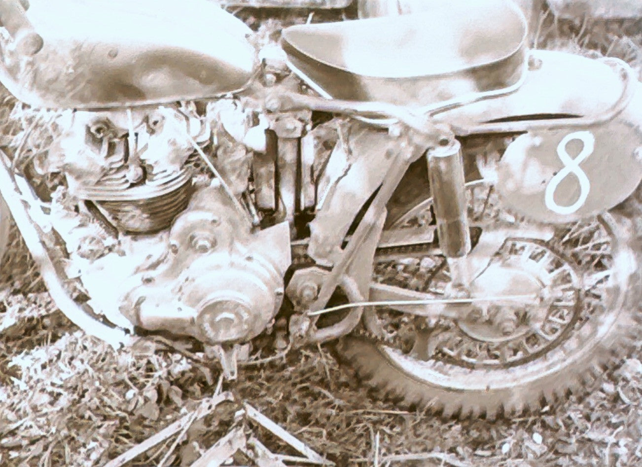 Vintage Motorcycle Racing Photo Motocross Regensdorf Germany Negative Lot
