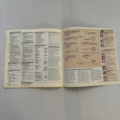 1984 Renault Alliance Car Sales Brochure Catalog Advertising Limited L DL