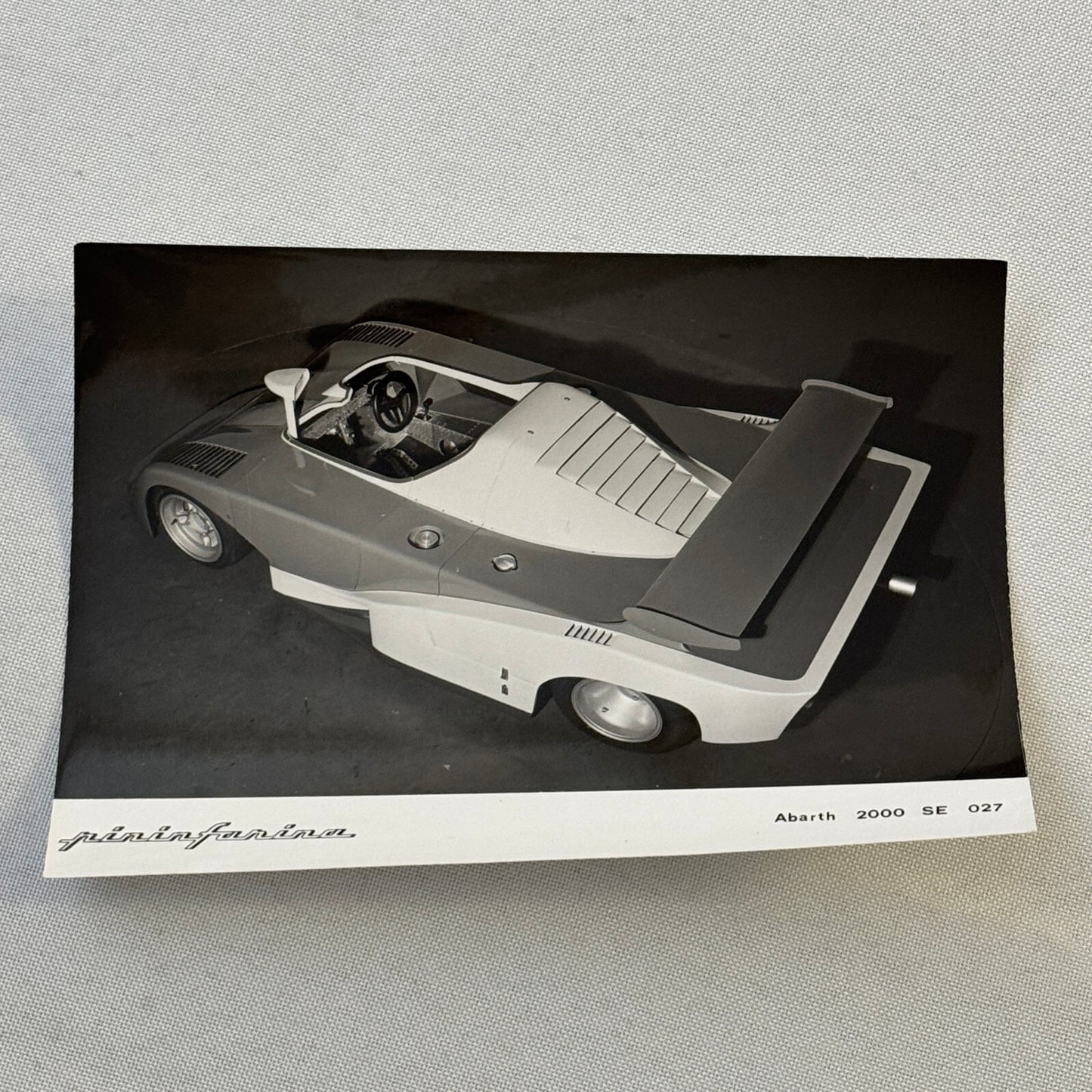 Pininfarina Abarth 2000 SE 027 Racing Car Photo Photograph Print Lot 2x