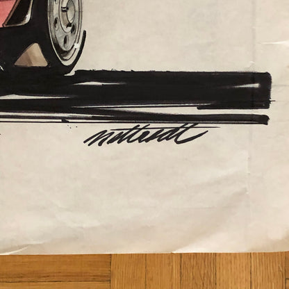 Car Styling Concept Illustration Art Drawing Sketch NOTTRODT Ford Fiesta S MK1