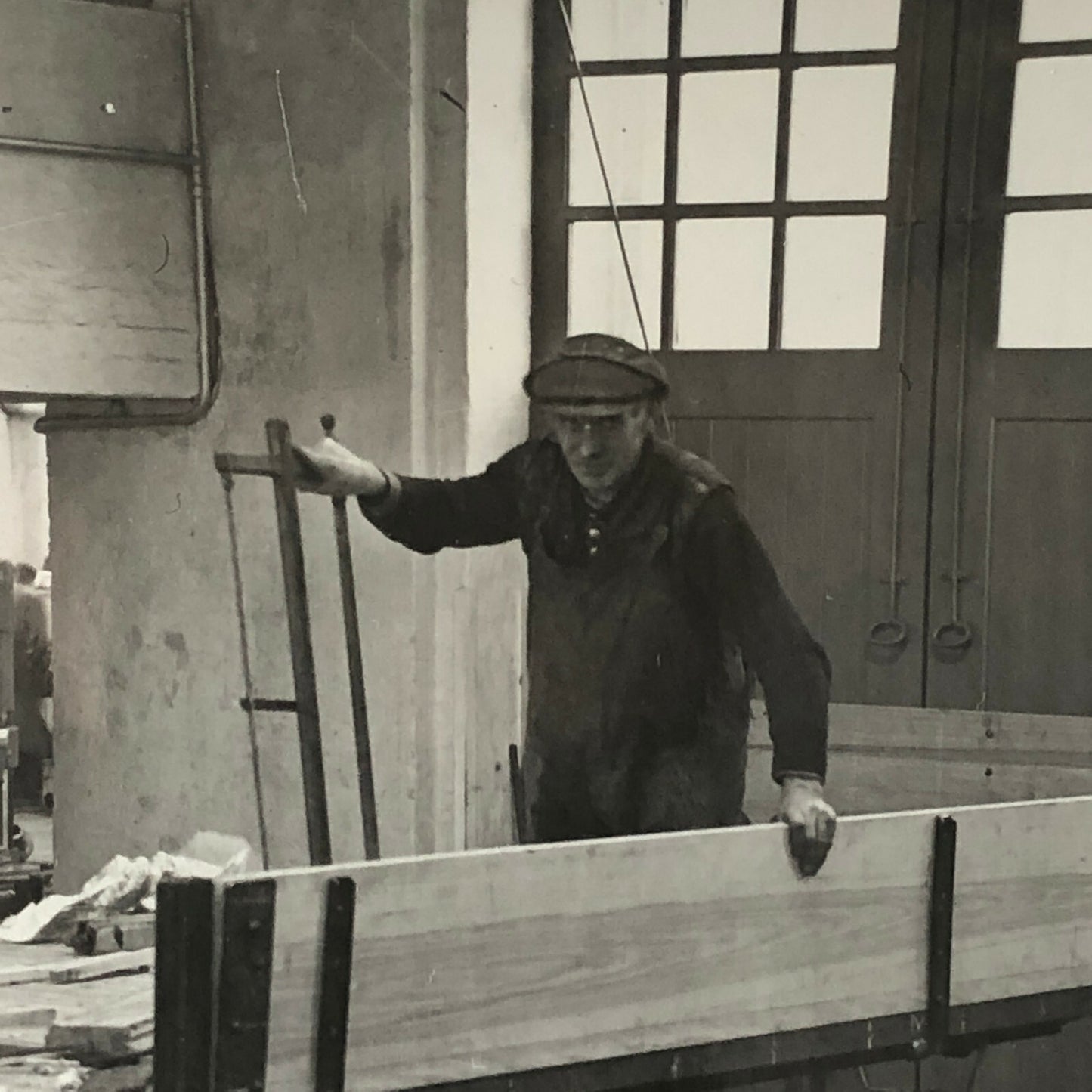 Antique Vintage Factory Company Photo Photograph ERGO Trailer Denmark Worker