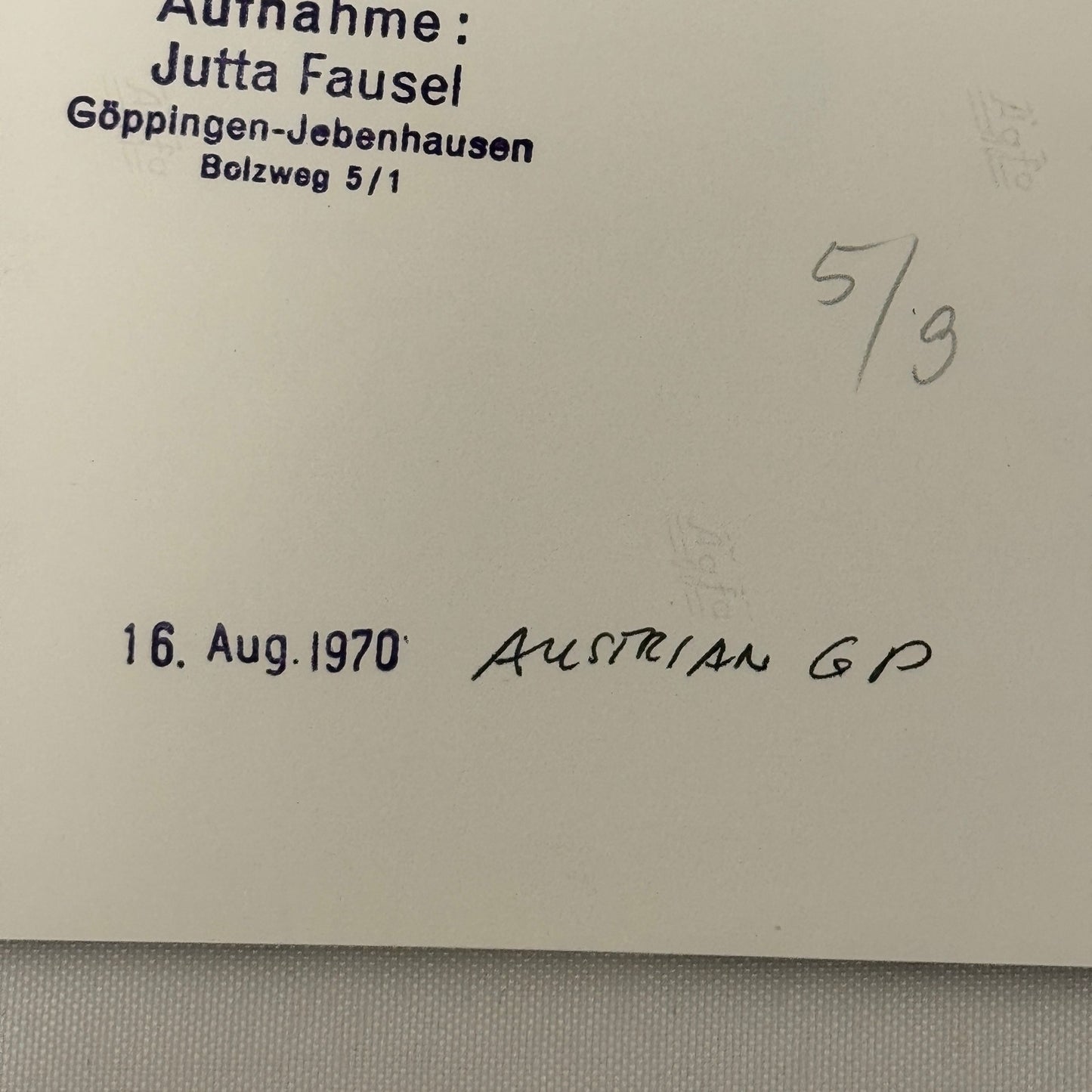 Vintage Racing Photo 1970 Austrian Grand Prix Denny Hulme Denis Hulme Motorsport