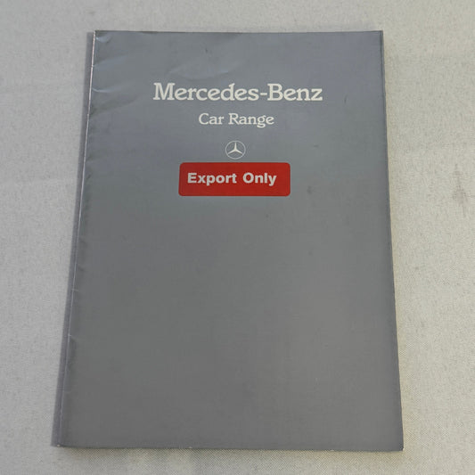 Mercedes Benz Car Brochure 280SL 500 SL 380 SL 280CE 200T 240D 300D 190D 190 250