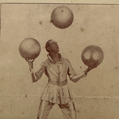 Circus Juggling Balancing Acrobat Act Ottare Vintage Brochure Advertising