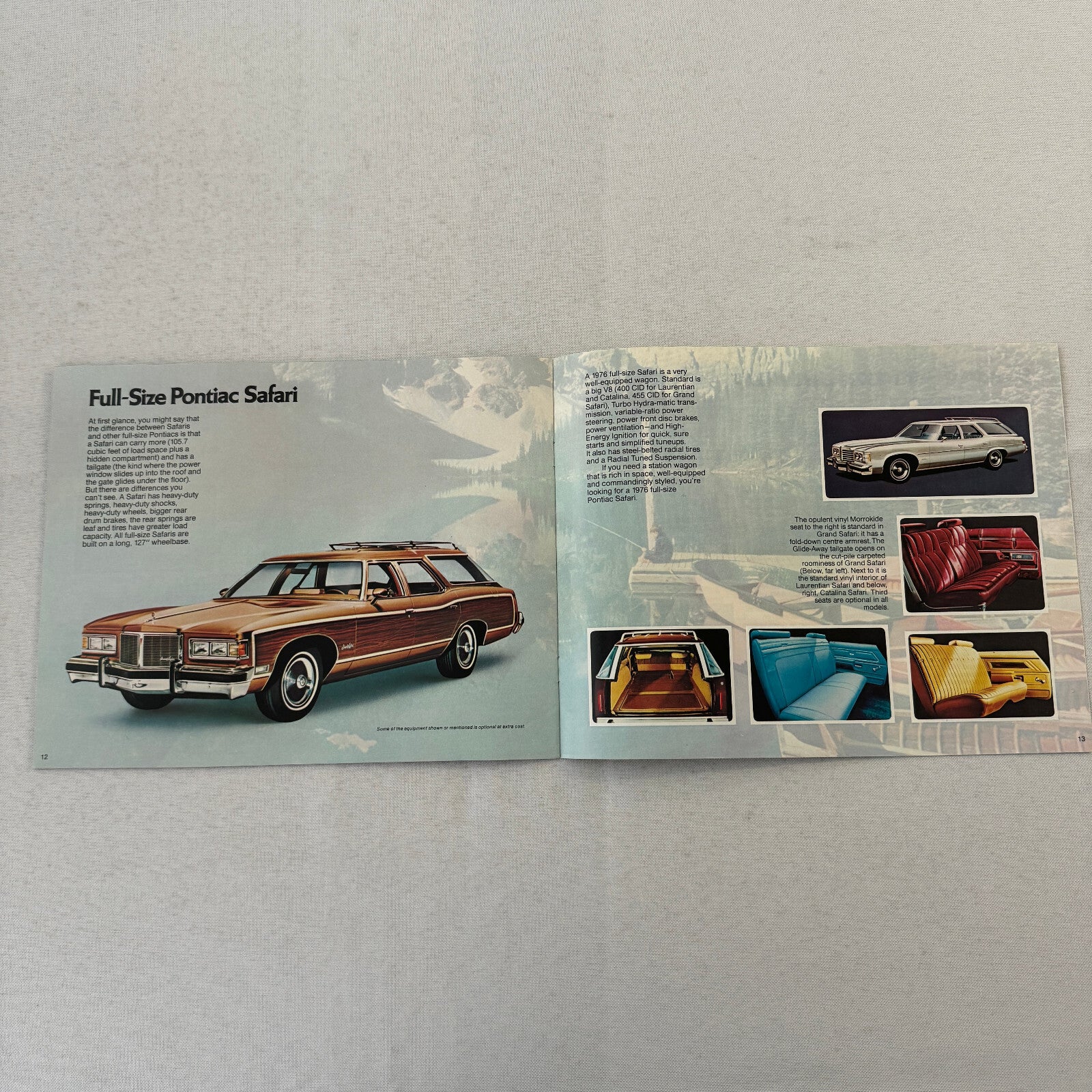 1976 Pontiac Sales Brochure Catalog Parisienne Laurentian Catalina Bonneville +