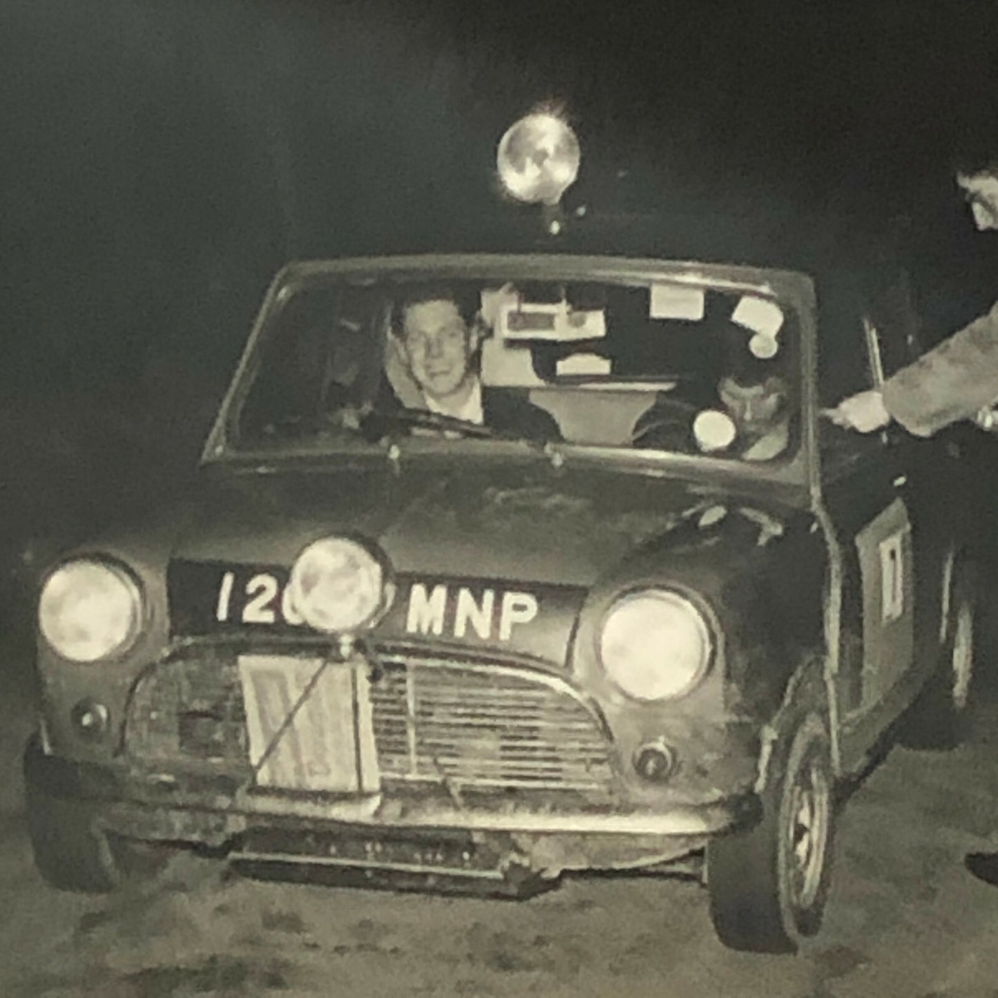 Vintage MINI Racing Car Photo Photograph Print - Rally Rallye Car ? 