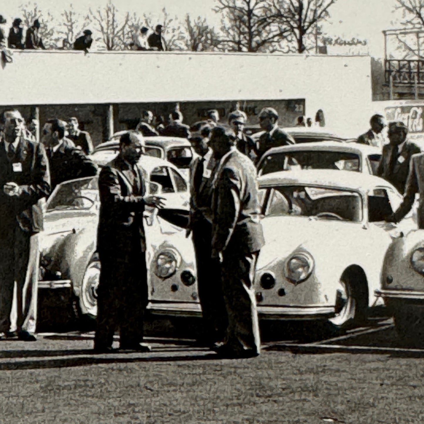 1952 Swiss Car Racing Club at Monza Photo Photograph Jaguar Porsche Modern Print
