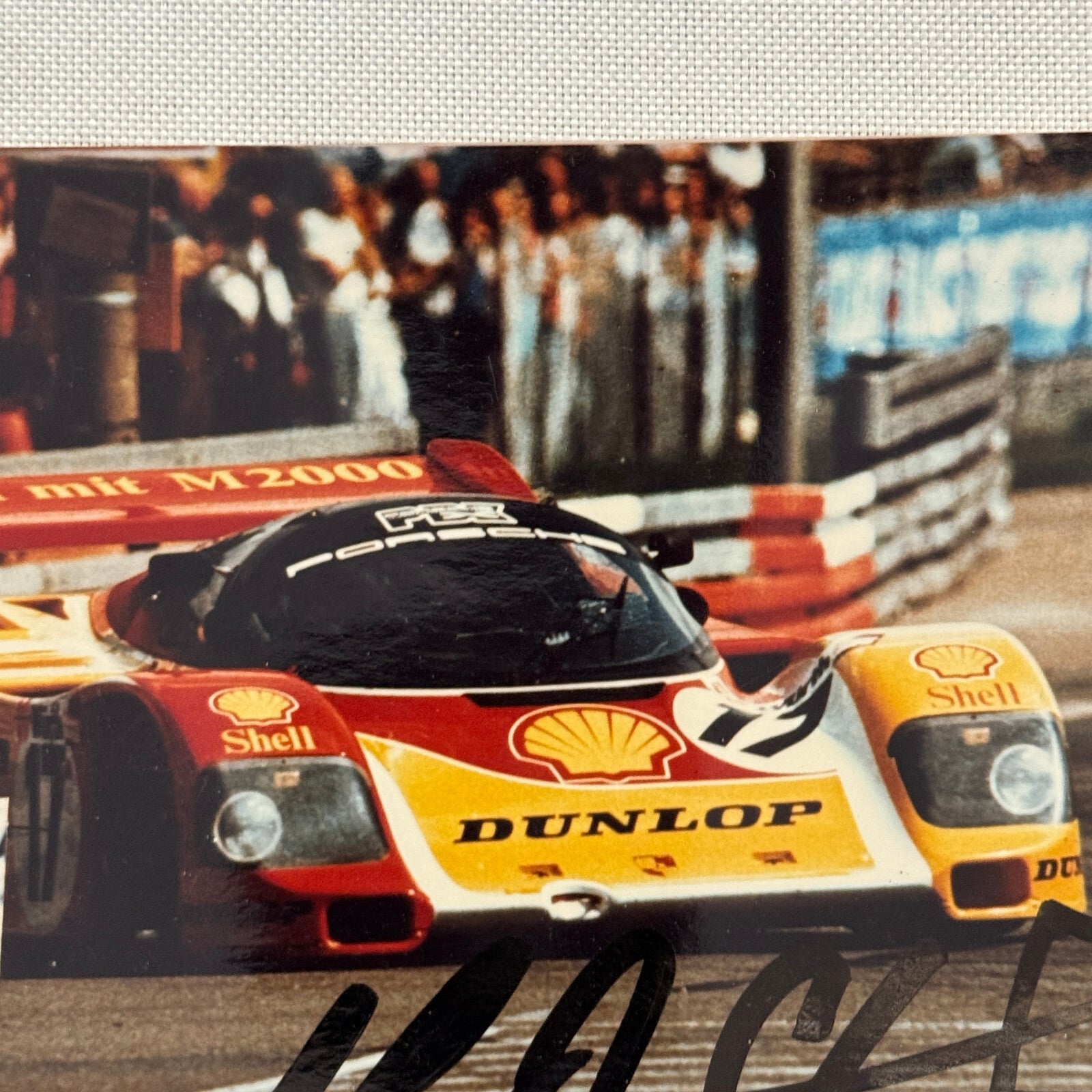 Porsche Racing Driver Hans Joachim Stuck Signed Autograph Photo Photograph 1987