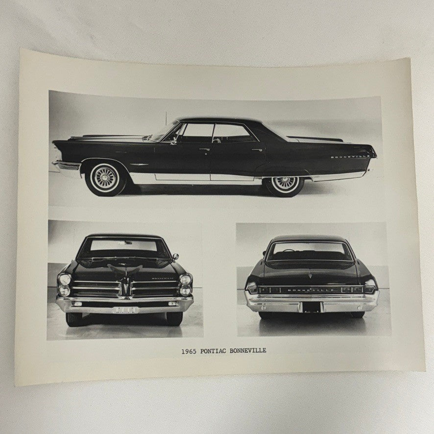 Vintage 1965 Pontiac Bonneville Car Automobile Photo Photograph Print