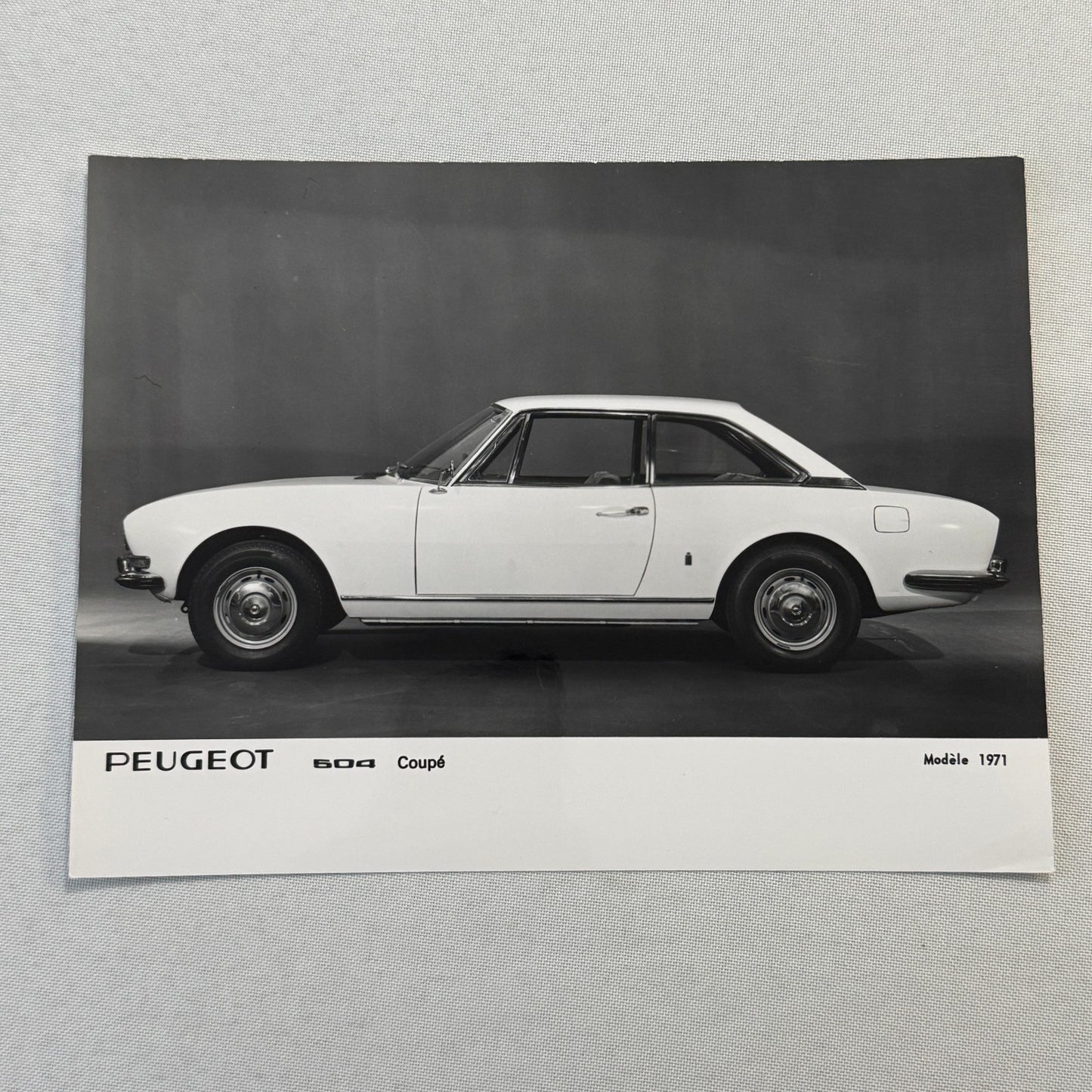 1971 Peugeot 504 Coupe Factory Press Photo Photograph Vintage