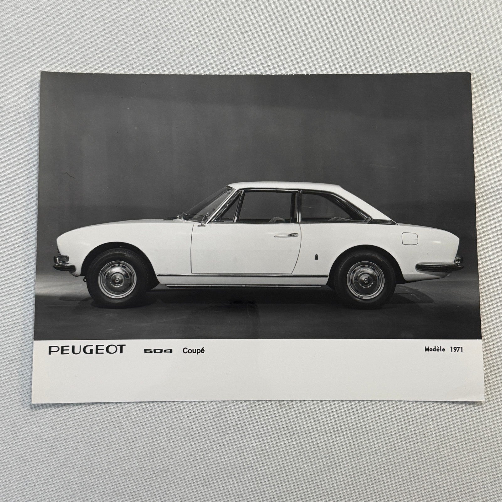 1971 Peugeot 504 Coupe Factory Press Photo Photograph Vintage