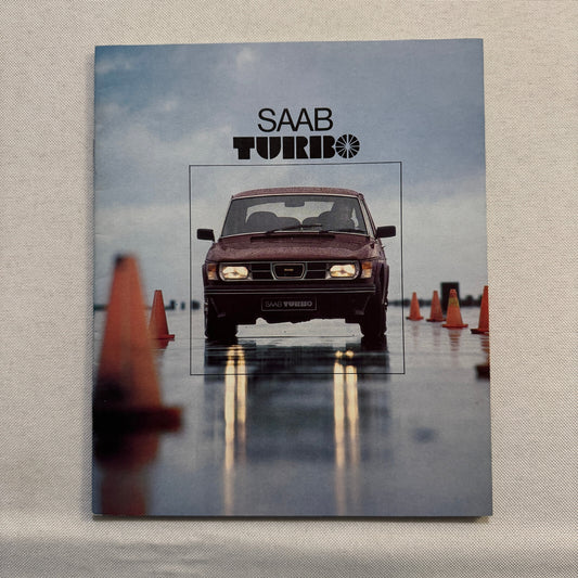 1978 Saab Turbo Car Sales Brochure Catalog Advertising Vintage