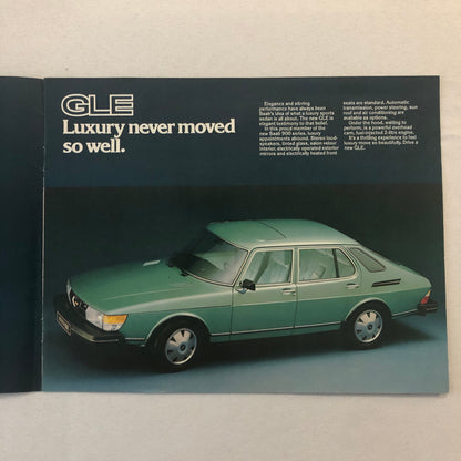 1979 Saab 900 Series Car Sales Brochure Catalog GLE Turbo EMS Vintage