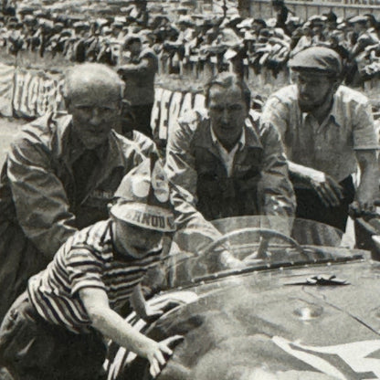 Vintage Racing Photograph Unidentified Race Car Driver Rodolfo Mailander Photo