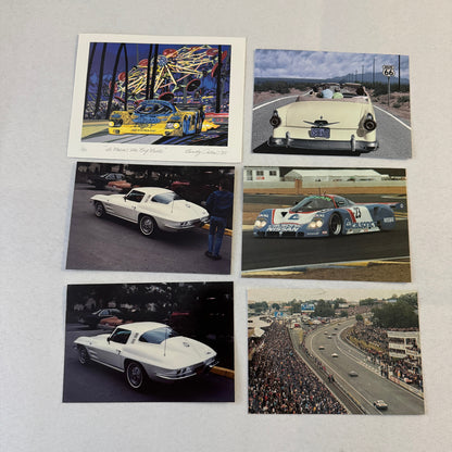 Vintage Transportation Photo and Postcard Lot 36X Car Train Airplane Porsche +