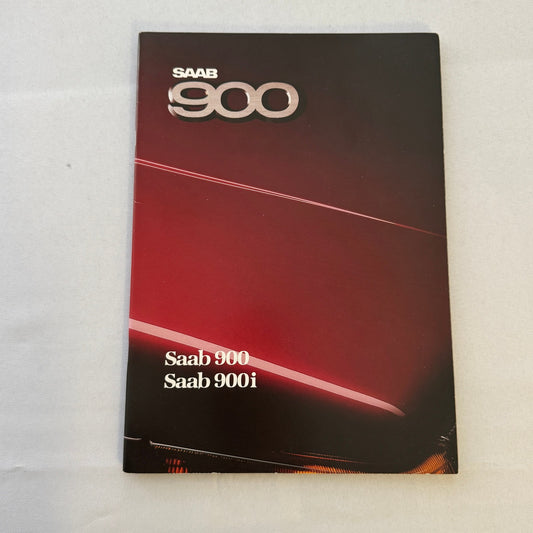 Vintage Saab 900 900i Car Sales Brochure Catalog Saab 1986 1987
