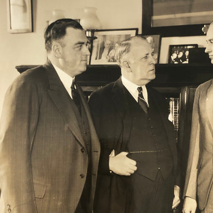 Press Photo Photograph President Franklin Roosevelt Son James with Senators 1933