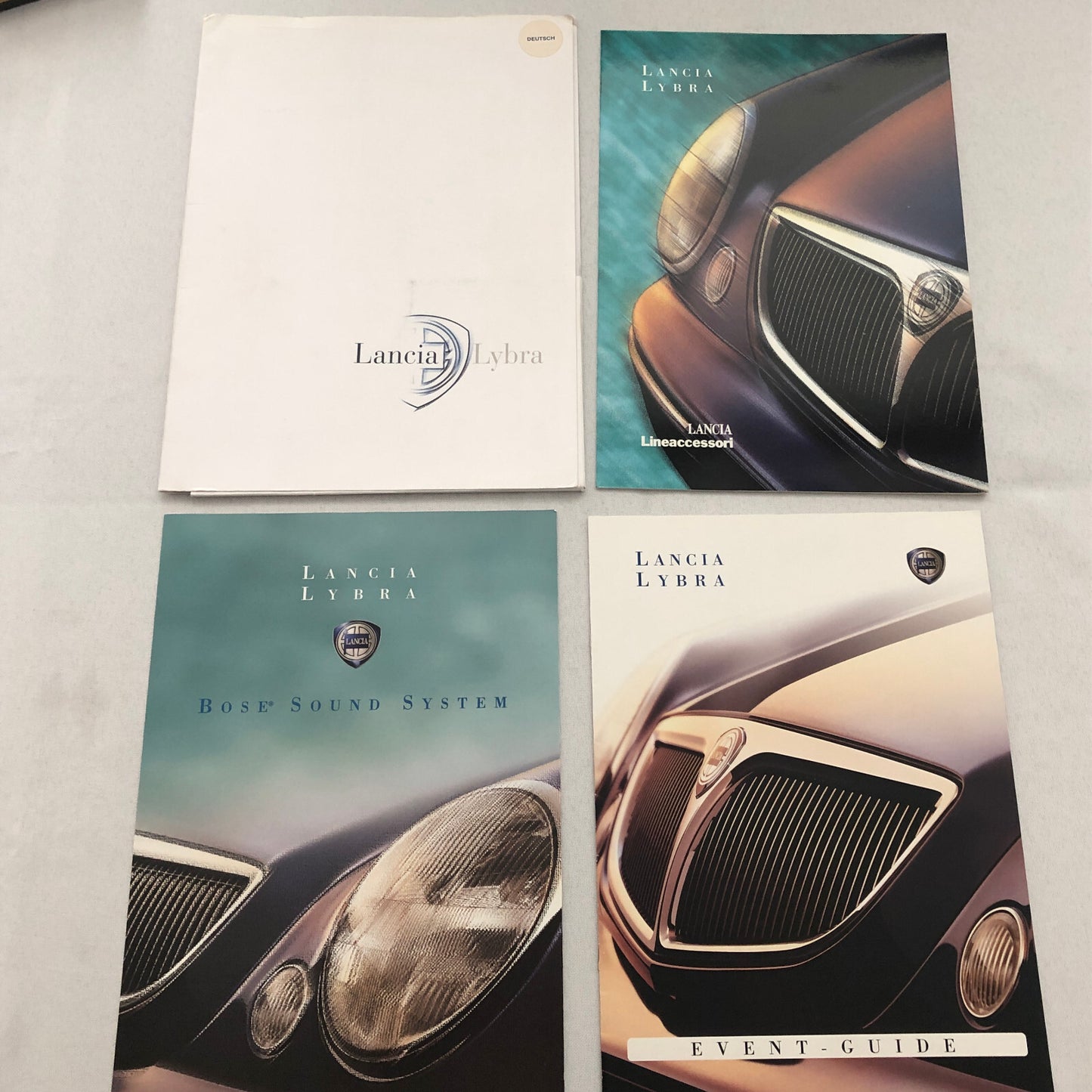 Lancia Lybra Car Sales Brochure Catalog GERMAN Text European Harrison Ford