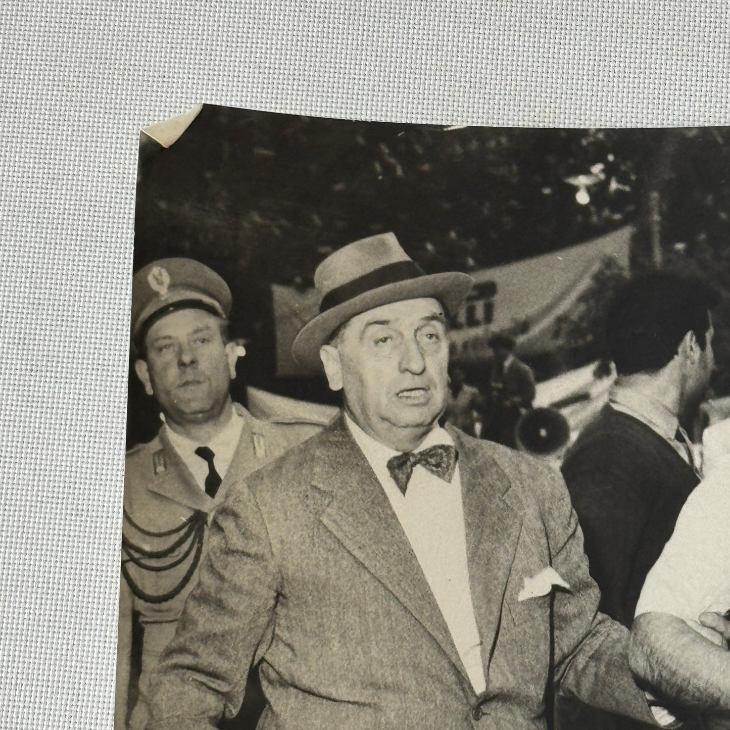 Juan Manuel Fangio Racing Driver Press Photo Photograph Vintage Italian