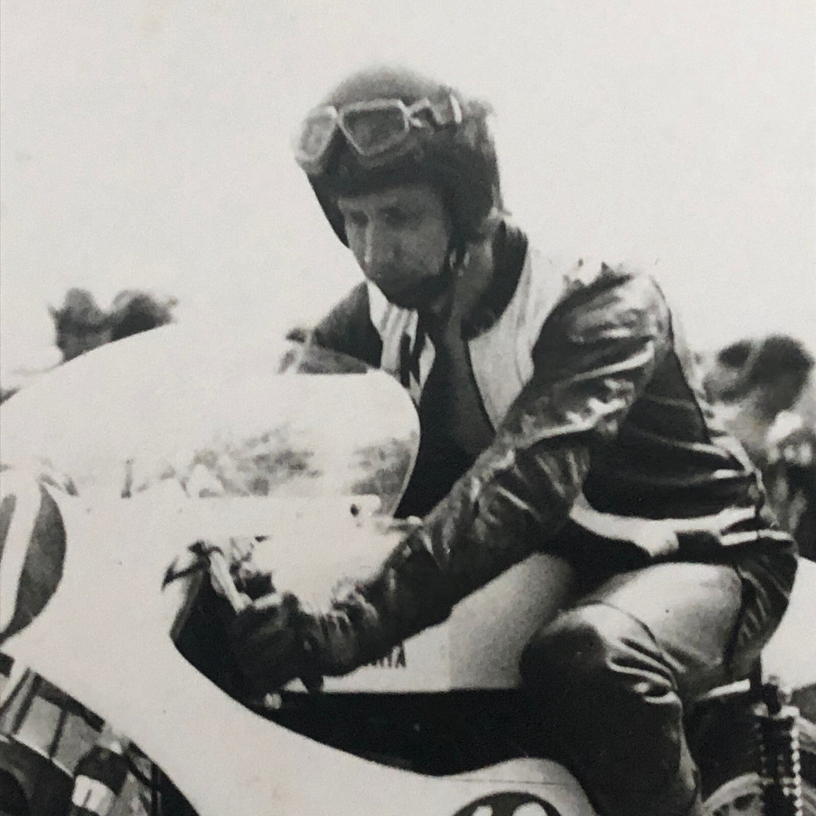 Vintage Motorcycle Racing Photo photograph Rider Kai Kuparinen Yamaha 1971