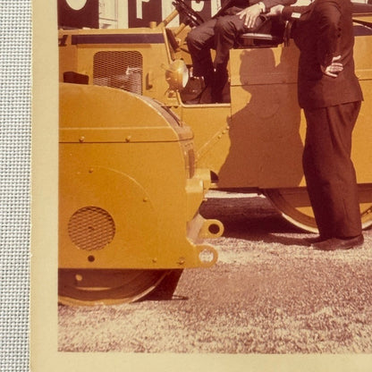 Vintage Streamroller Steam Roller Construction Equipment Photo Photograph Print