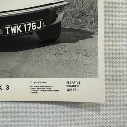 Triumph GT6 Mark 3 Car Factory Press Photo Photograph