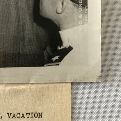 Press Photo Photograph President Franklin Roosevelt Leaves on Vacation 1934