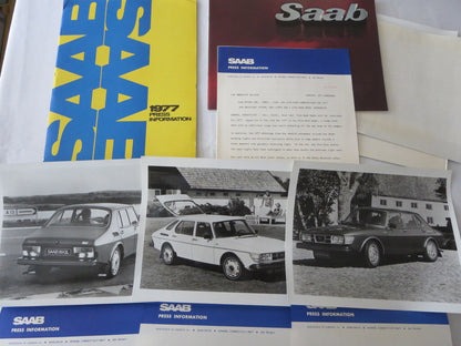 1977 Saab Press Kit Brochure w/ Photos 99 EMS 99 GLE 99 GL 2 4 5 Door 