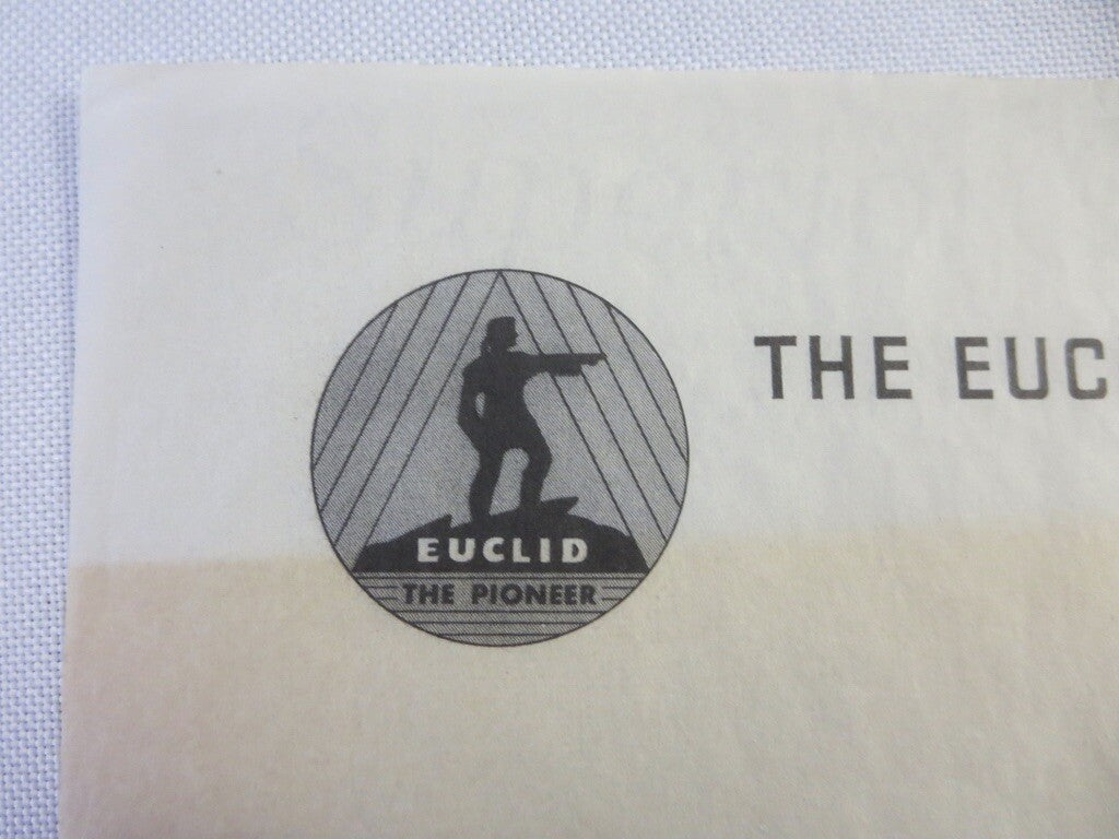 1948 Euclid Road Machinery Company Letter Letterhead Truck + 