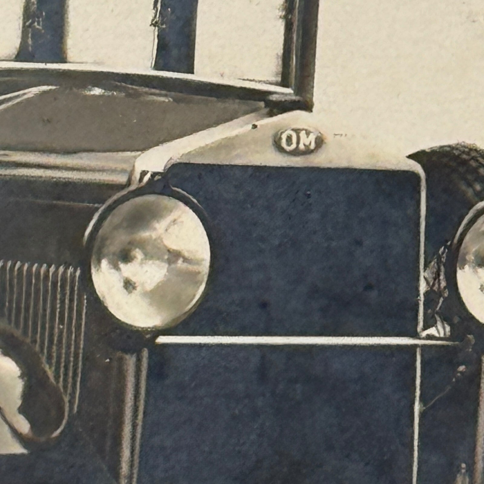 Officine Meccaniche OM Car Automobile Italian Photo Postcard Post Card RPPC