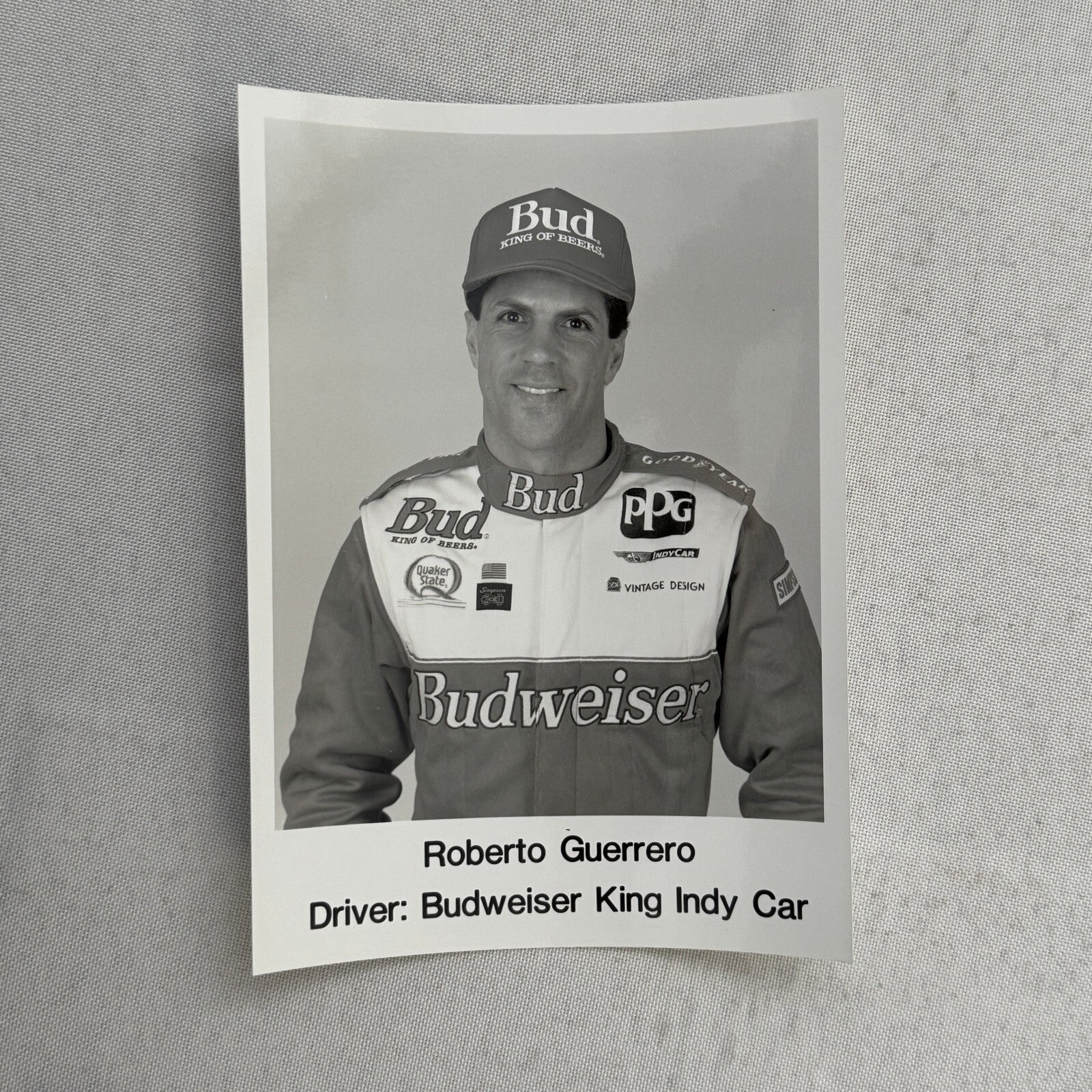 1993 Budweiser King Indy Car Racing Press Kit Roberto Guerrero