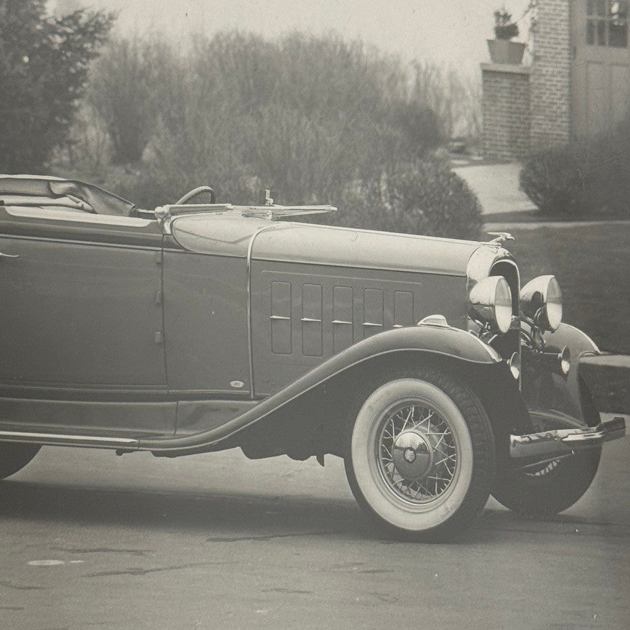 Vintage 1932 Oldsmobile 6 Cylinder Convertible Car Photo Photograph Modern Print
