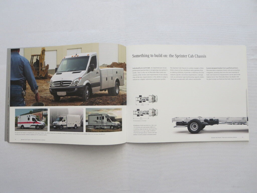 2013 Mercedes Sprinter Van Sales Brochure Catalog Advertising 