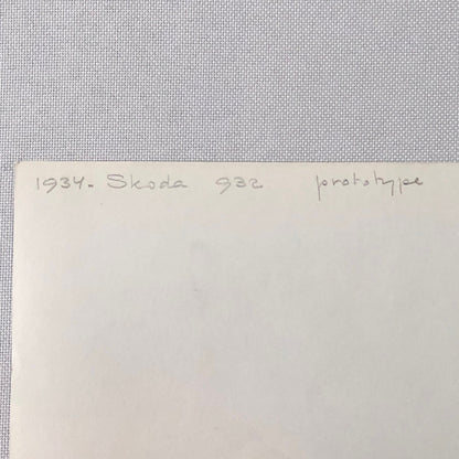 1934 Skoda 932 Prototype Car Automobile Photo Photograph Print