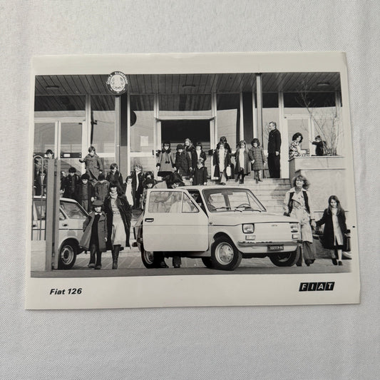 Fiat 126 Car Factory Press Photo Photograph Print 1976